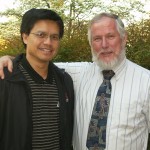 Danny R. Faulkner, Professor of Astronomy and Physics at the University of South Carolina, and I at a local cosmology conference in Greenville, SC.